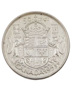 1953 LDNSF Canada 50 cents nice EF+