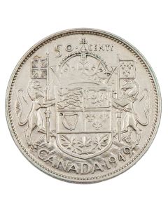 1949 Hoof/9 Canada 50 cents VF+