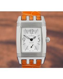 Jaeger-LeCoultre Reverso Gran Sport 296.8.74 Silver/Black Dial 25mm Womens Watch