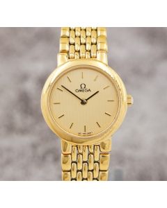 Omega DeVille 5313 795.0897 Gold-Plated 28mm Ladies Quartz Watch
