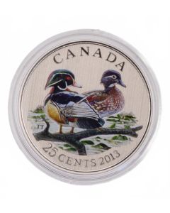 2013 25-Cent Coloured Coin – Wood Duck