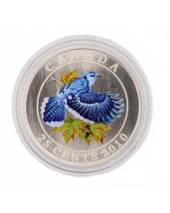 2010 25-Cent Coloured Coin – Blue Jay