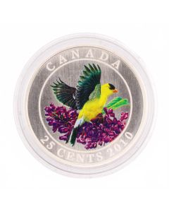 2010 25-Cent Coloured Coin – Goldfinch