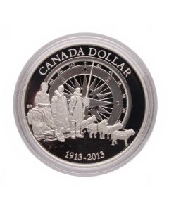 2013 Proof Silver Dollar – 100th Anniversary of the Canadian Arctic Expedition