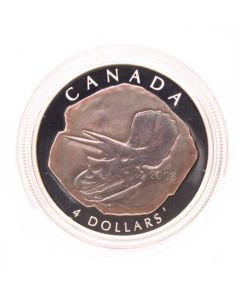 2008 $4 Fine Silver Coin – Triceratops