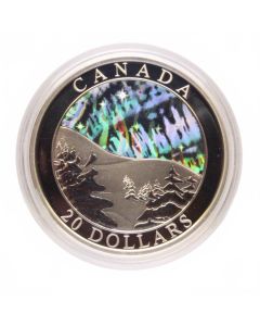 2004 $20 Fine Silver Coin: Natural Wonders – Northern Lights