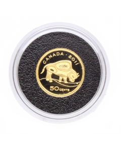 2011 50-Cent 1/25 oz Fine Gold Coin – Wood Bison
