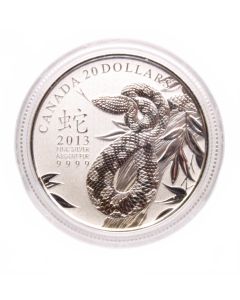 2013 $20 Fine Silver Coin – Year of the Snake