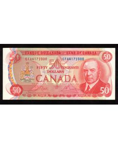 1975 Canada $50 note RCMP Musical ride Crow Bouey EFA 4172300  Choice AU