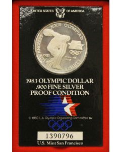 1983 S US One Dollar Los Angeles Olympics