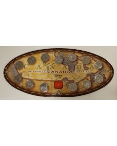 1999 Canada 25 Cent Millennium 13 Coin Quarter Set