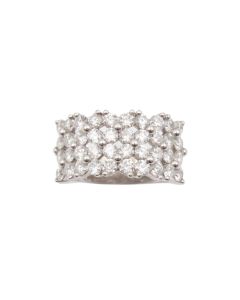 14 kt White Gold ring with 2.00 tcw diamonds Size 6