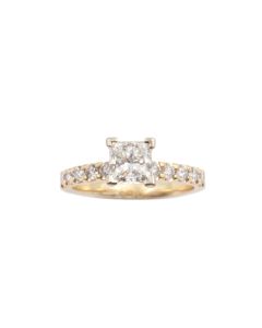 1.06ct Princess cut SI2 H Diamond ring with appraisal $10,500.00  Size-6 