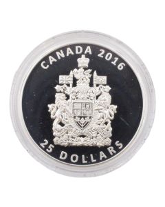 2016 Canada $25 The Coat of Arms of Canada- Pure Silver Piedford