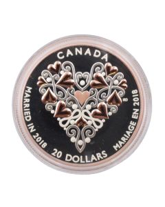 2018 Canada 1 oz. Pure Silver Coin Best Wishes On Your Wedding Day