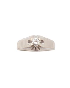 .30 ct Diamond SI-I H solitaire white gold ring Size-10.5 w/appraisal $3000. 