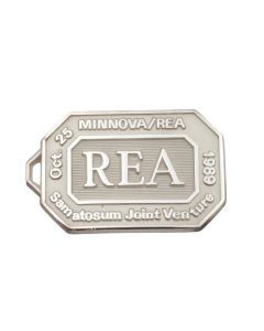 1989 REA Minnova Samatosum .999 Silver Medallion Pendant Keychain Mining Token Rare