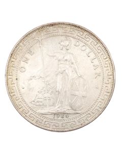 1930 B Great Britain Trade Dollar Choice AU