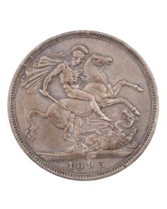 1893 Great Britain silver Crown VF