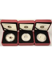 2009 to 2011 Canada $8 + $15 Dollar Maple of Wisdom, Strength, Happiness Silver Coins