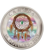 2013 Canada $10 Dreamcatcher Colorized Fine Silver Proof Coin
