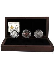 2015 $25 9999 fine silver 3-coin set singing moon mask