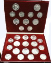 1980 Moscow Olympics .900 silver 28 coin set 
