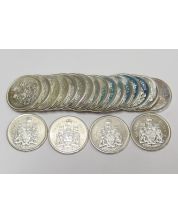 1964 Canada 50 cents roll 20-coins Choice UNC