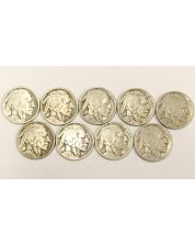 1925 Buffalo Nickels 3x1925 3x1925d 3x1925s  9-coins 