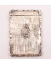1874 Victorian silver Card Case George Unite 