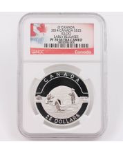 2014 OCanada $25 Inuit Igloo NGCPF70 UltraCameo 999 Silver 1oz Coin FirstRelease