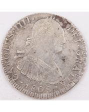 1808 Bolivia 4 Reales silver coin Potosi PJ KM#72 a/EF