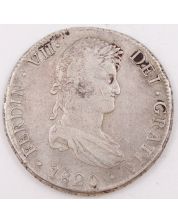 1820 Bolivia 8 Reales silver coin PJ KM#84  VF