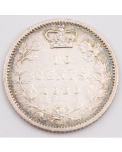 1880H obverse-1 Canada 10 cents VF