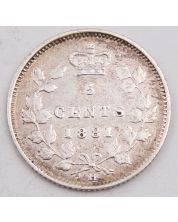 1881H Canada 5 cents VF+