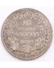 1910 Canada 25 cents VF