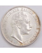 1911 A Germany Prussia 2 Mark silver coin AU+