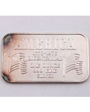 1976 American Bicentennial Fortune Mint 1 oz .999 Fine Silver bar 1776-1976
