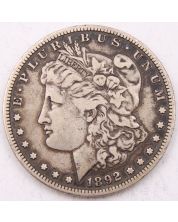 1892 S Morgan silver dollar Circulated