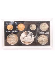 1977 New Zealand 7-coin set Waitangi case is damaged all Gem Cameo Proof