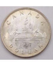 1937 Canada silver dollar nice Uncirculated