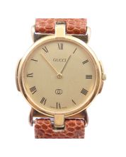 Gucci 3400L Champagne Dial Vintage Gold Plated Swiss Ladies Watch