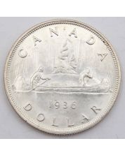 1936 Canada silver dollar very nice Choice Uncirculated