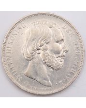 1872 Netherlands 2 1/2 Gulden silver coin EF+