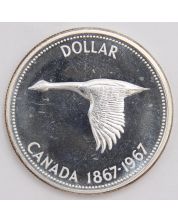 1967 Canada silver dollar Choice Prooflike