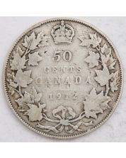 1912 Canada 50 cents G/VG