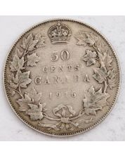 1916 Canada 50 cents VG/F