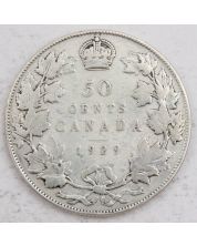 1929 Canada 50 cents VG