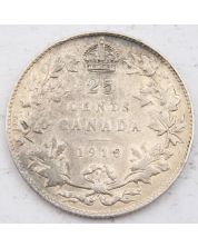 1918 Canada 25 cents VF