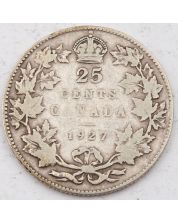 1927 Canada 25 cents VG+